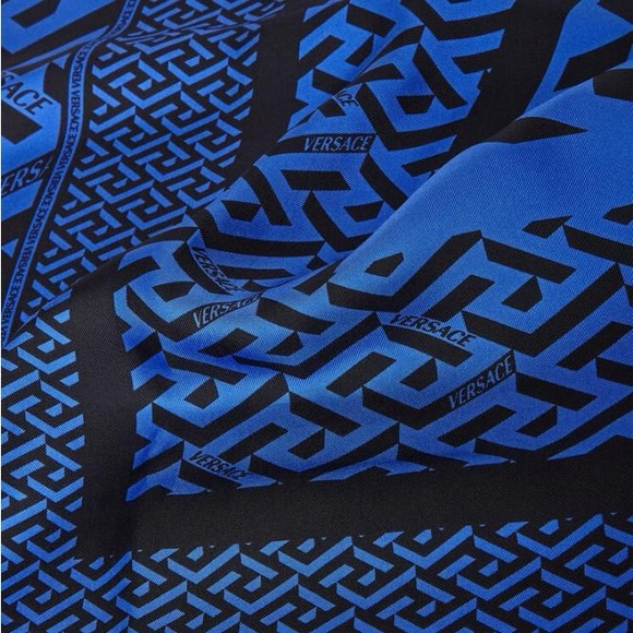 Versace La Greca Silk Scarf - Picture 8 of 8